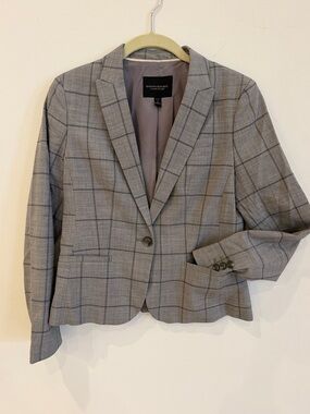 Banana Republic Gray Lined Classic Blazer - Petite 2